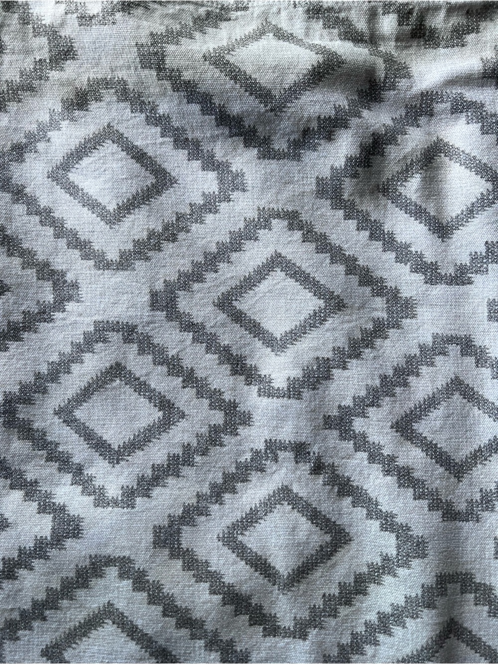 Tommy Hilfiger Diamond Lake Gray Cotton Window Curtain Panels (4) - approx 48x82